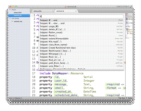 Probably the most powerful  feature of Sublime Text is the Command Palette accessible by  pressing Ctrl+Shift+P. 