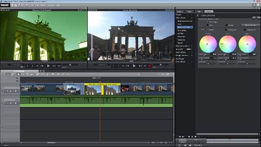 Magix has redesigned the toolbar in the timeline, making tasks a single click operation