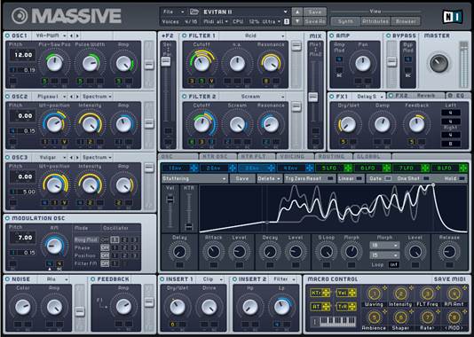 Zone in on the main bass/lead sound and you’ll hear how it morphs and shifts throughout the track, with various changes to the envelope and note decays