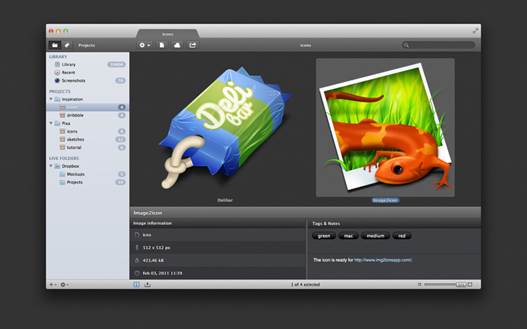 Pixa uses tabs to open multiple projects simultaneously