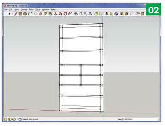 At this stage, you’re creating a 2D image on one side of the cuboid. Exact measurements aren’t crucial, but it’s worth typing in values to ensure symmetry and maintain round numbers.