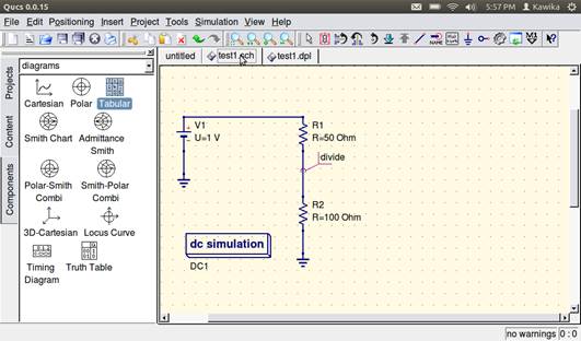 Figure 3: A tabular output