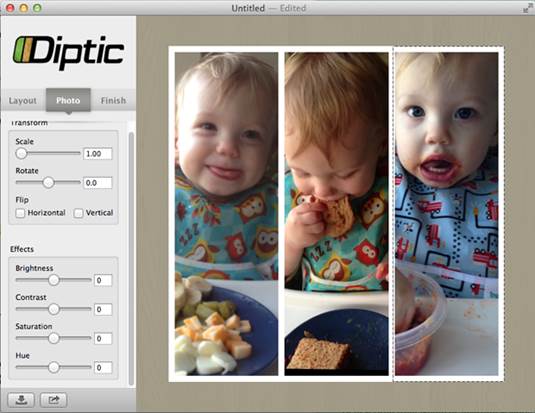 Diptic lets your photos tell a story.