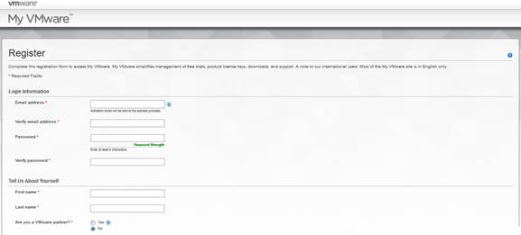 At the registration screen, retype your email address to confirm it before entering and confirming the password you would like to use.