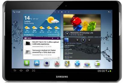 Description: Samsung takes aim at the iPad with the P10 tablet