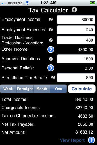 Description: Income Tax Calculator