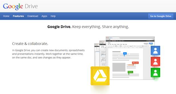 Description: Google Drive (incorporating Google Docs)